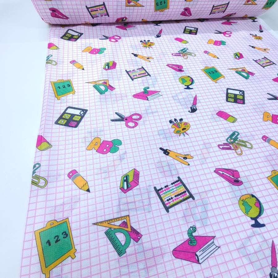 Okula Başlıyorum Raşel Kumaş Pembe