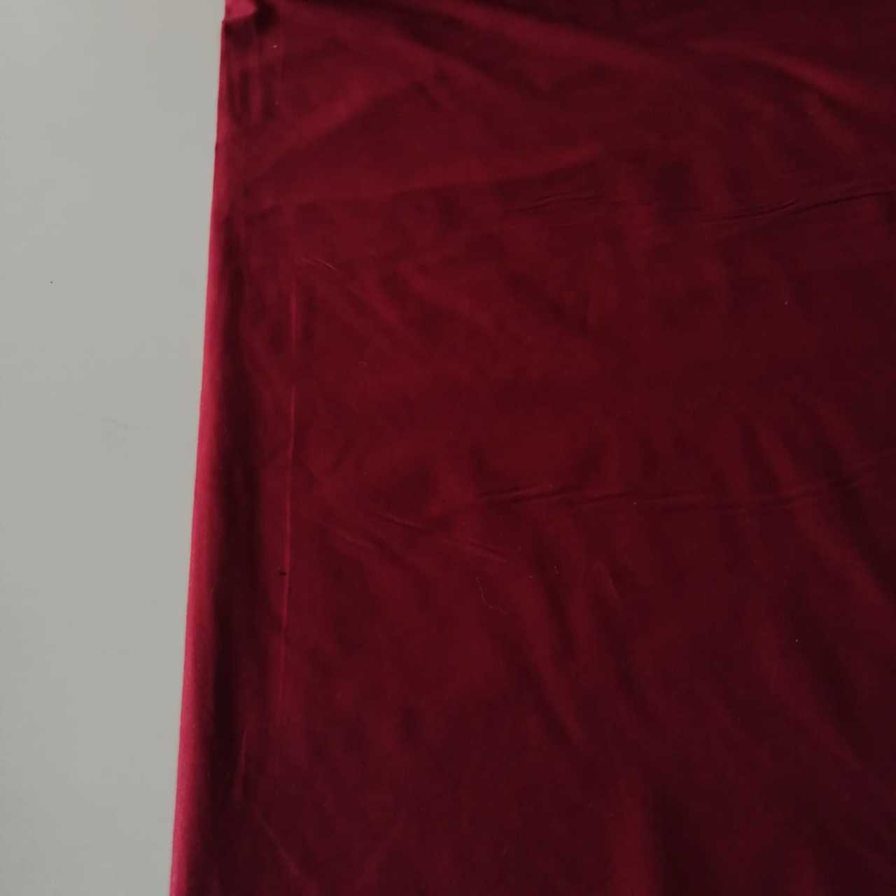 Bordo Poplin Kumaş