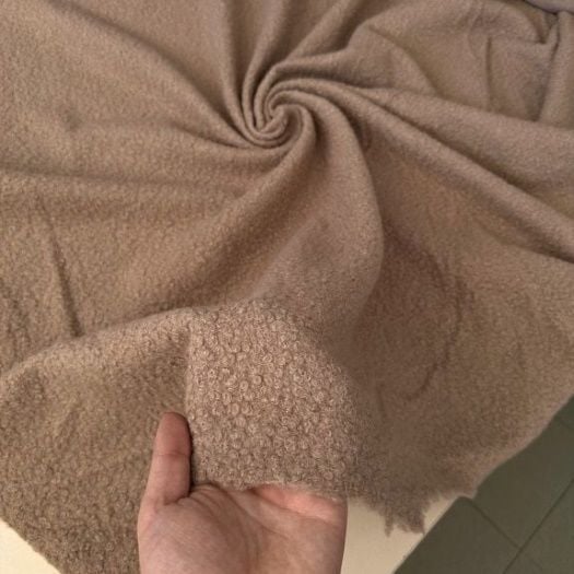 Sütlü Kahve Teddy Buklet Kumaş