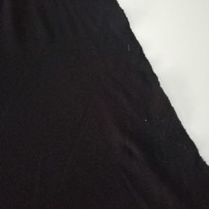 Siyah Kaşkorse (Ribana) Kumaşı