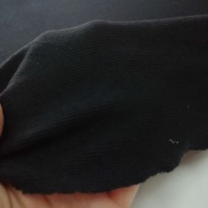 Siyah Kaşkorse (Ribana) Kumaşı