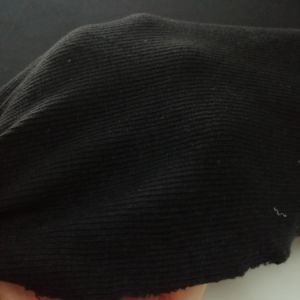 Siyah Kaşkorse (Ribana) Kumaşı