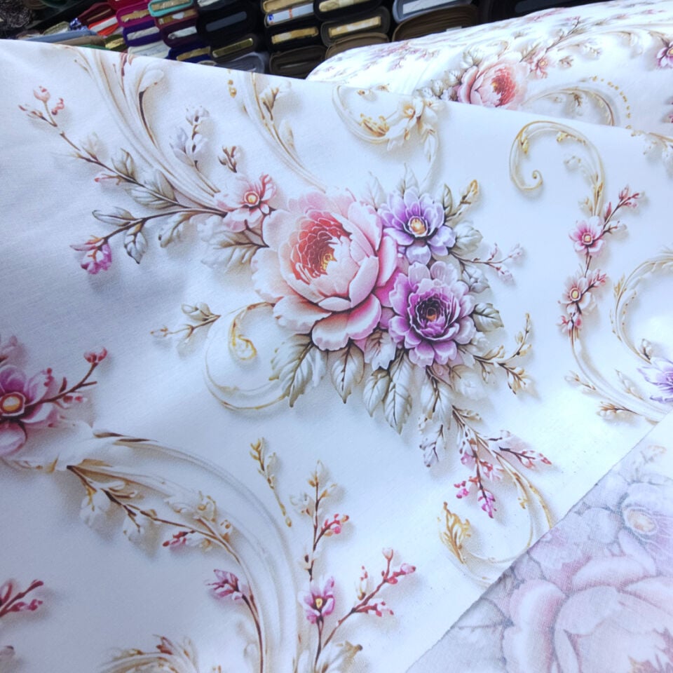 5d Dijital Poplin Kumaş Sarmaşık