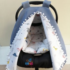 Dinolar Puset Örtüsü ve Minderi