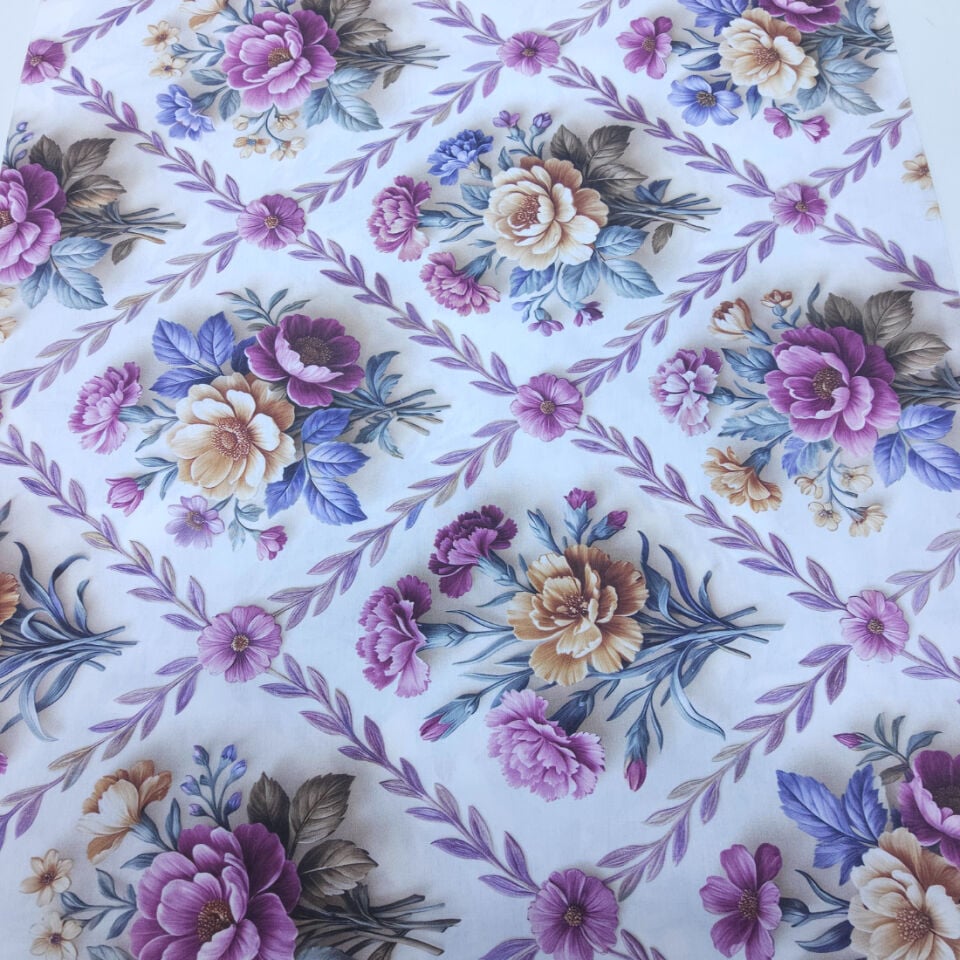 5d Dijital Poplin Kumaş Patchwork