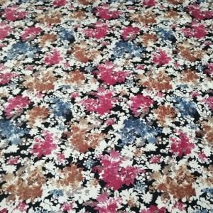 Batik Desen İndigo Viskon Kumaş