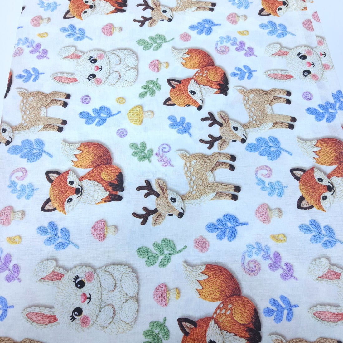 5d Dijital Poplin Kumaş Orman