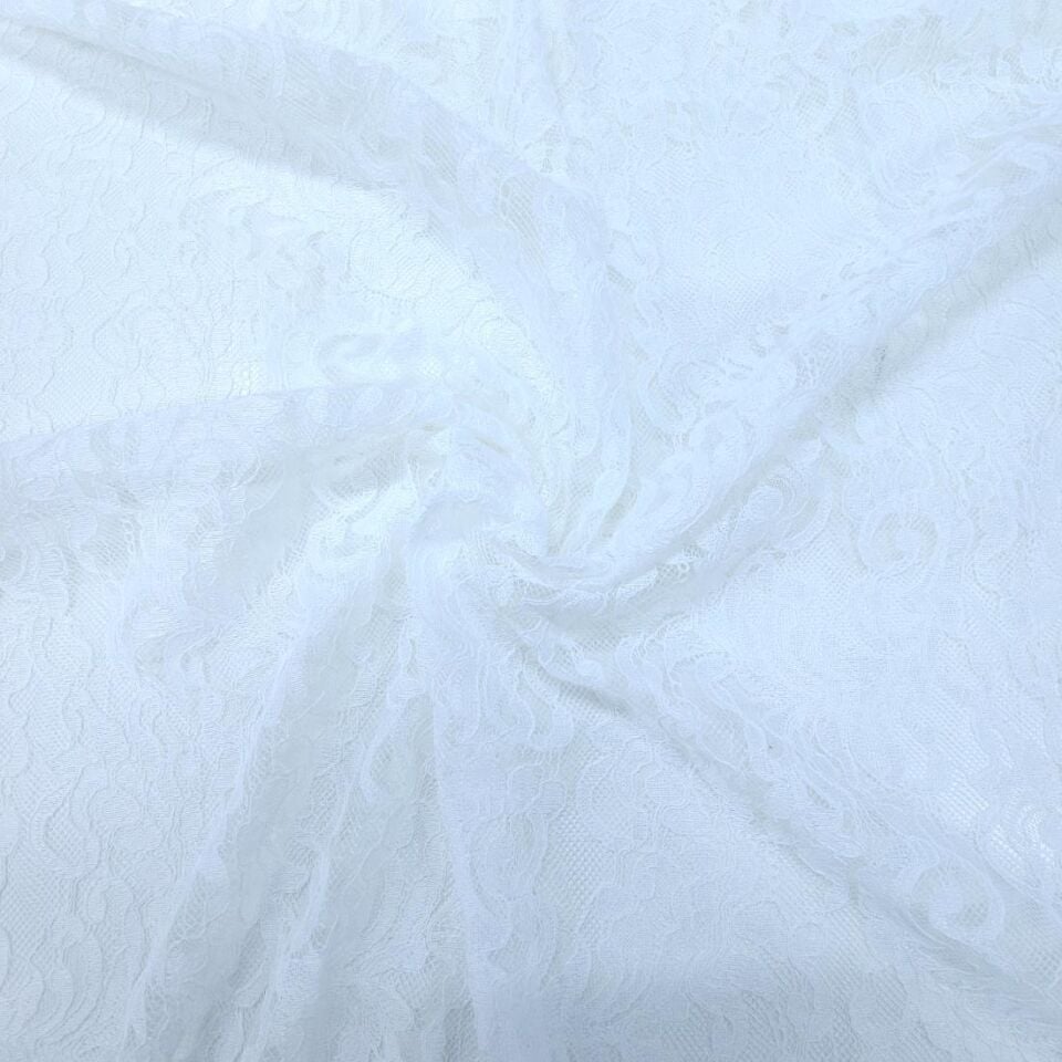 Kırık Beyaz Lüks Kordineli Dantel