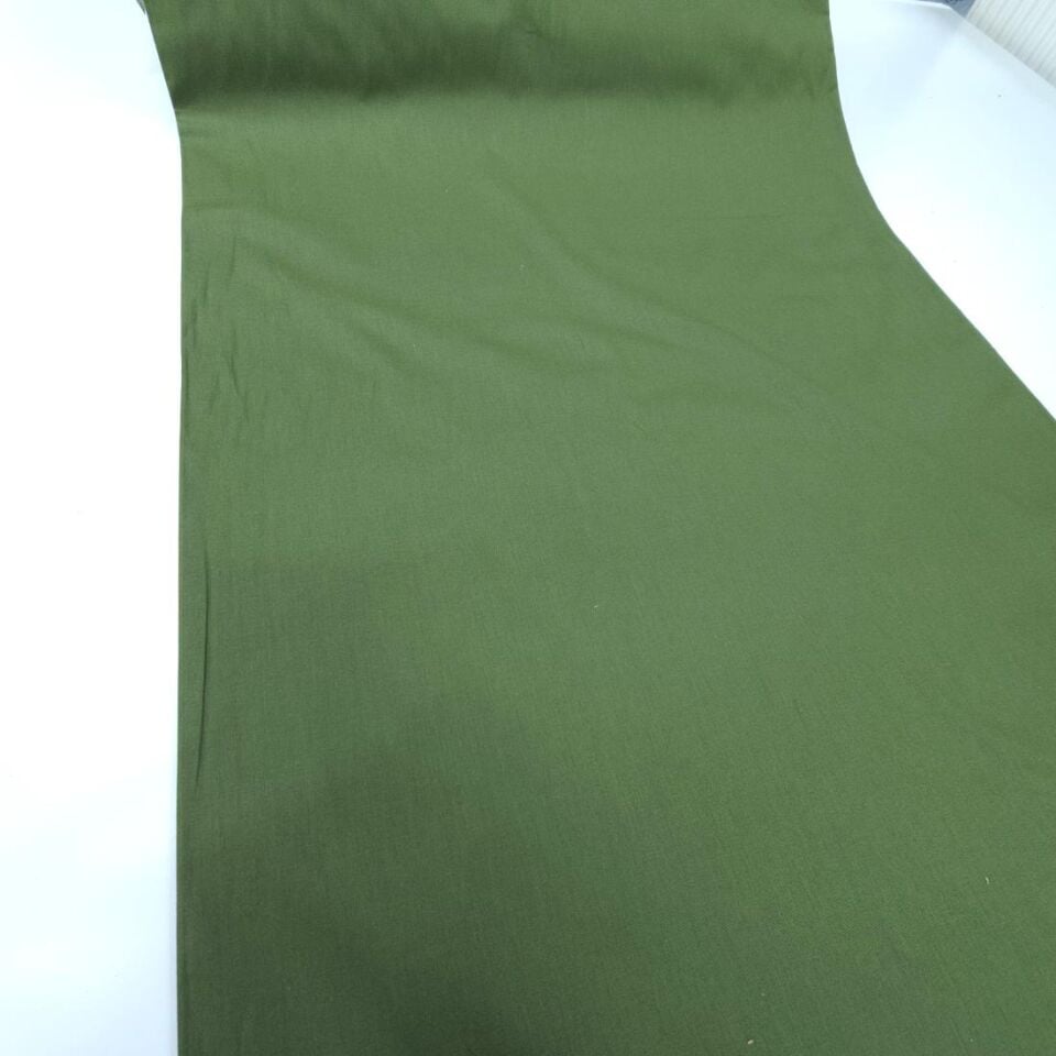 Haki Poplin Kumaş