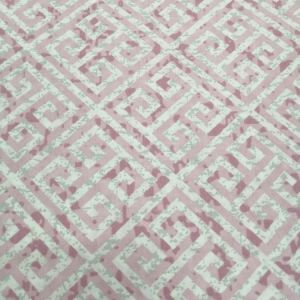 Modern Mozaik Poplin Kumaş pembe
