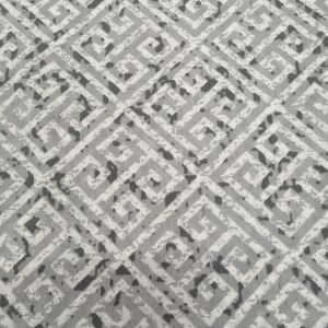 Modern Mozaik Poplin Kumaş gri