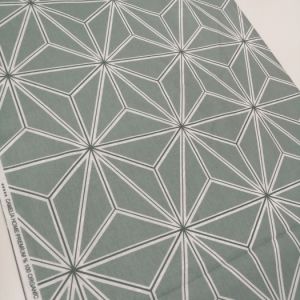 Otantik Mozaik Poplin Kumaş yeşil