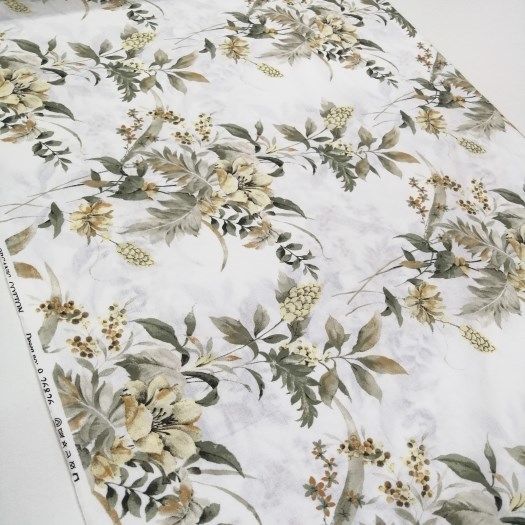 Bahar Habercisi Poplin Kumaş yeşil