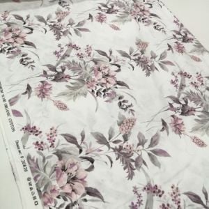 Bahar Habercisi Poplin Kumaş mor