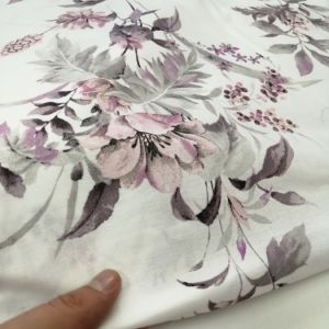 Bahar Habercisi Poplin Kumaş mor