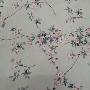 Karaca Desen Poplin Kumaş mavi