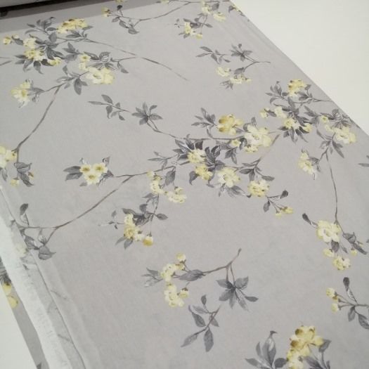 Karaca Desen Poplin Kumaş gri