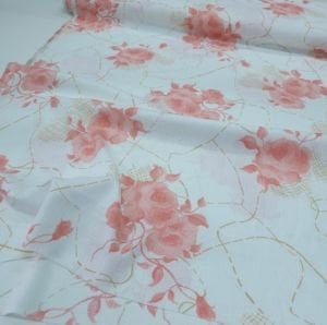 Keten Kumaş Soft Güller
