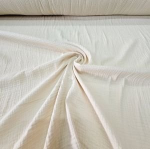 Bej Çift Katlı Müslin Kumaş