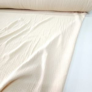 Bej Çift Katlı Müslin Kumaş