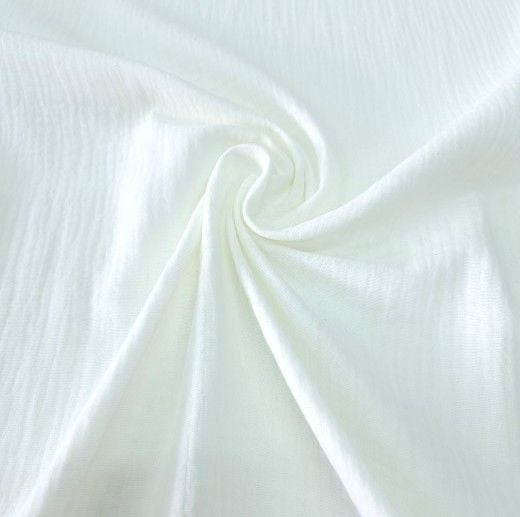 Krem Çift Katlı Müslin Kumaş