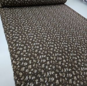 Sonbahar Krep Kumaş Kahverengi