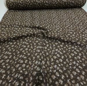 Sonbahar Krep Kumaş Kahverengi