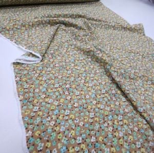 Bej Mutluluk Gofre Kumaş