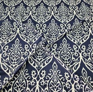 Damask İpek Saten Lacivert