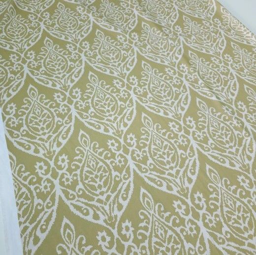 Damask İpek Saten Yağ Yeşili