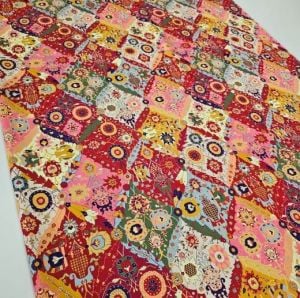 Japone İpek Saten Kırmızı