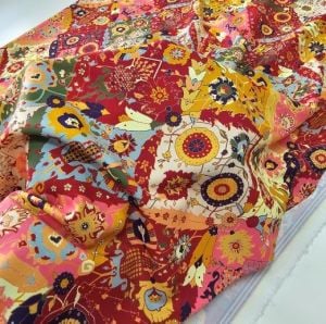 Japone İpek Saten Kırmızı