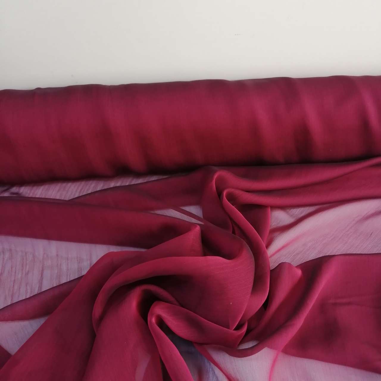 Bordo Janjanlı Şifon