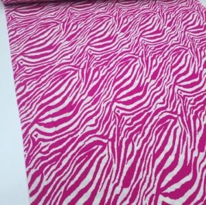Yeni Sezon Zebra Viskon Kumaş pembe