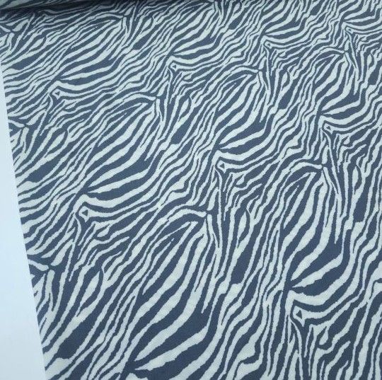 Yeni Sezon Zebra Viskon Kumaş gri