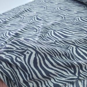 Yeni Sezon Zebra Viskon Kumaş gri