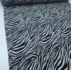 Yeni Sezon Zebra Viskon Kumaş siyah
