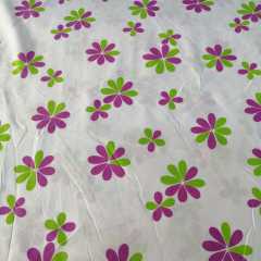 Papatyalar Poplin Kumaş lila