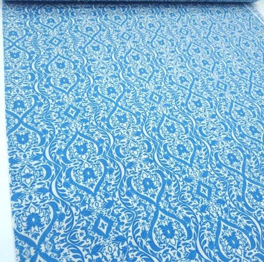 Zeugma Viskon Kumaş mavi