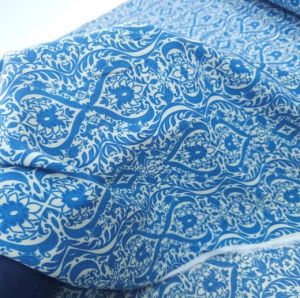 Zeugma Viskon Kumaş mavi