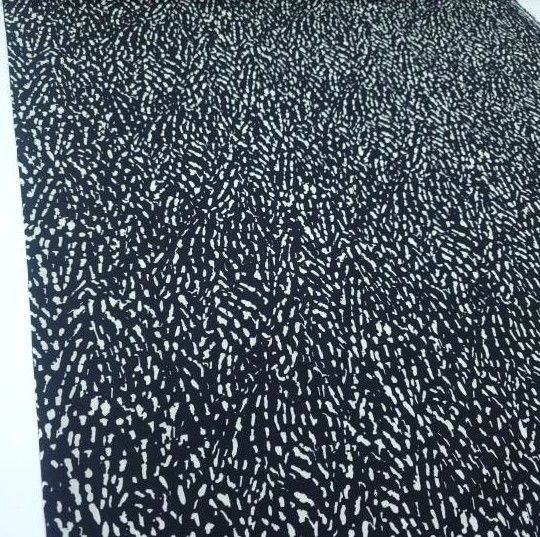 Mozaik Viskon Kumaş siyahbeyaz