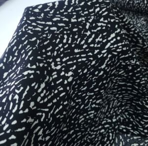 Mozaik Viskon Kumaş siyahbeyaz