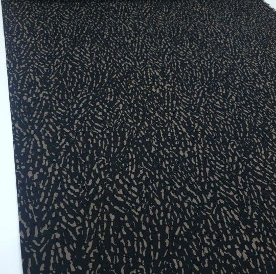 Mozaik Viskon Kumaş siyahkahverengi