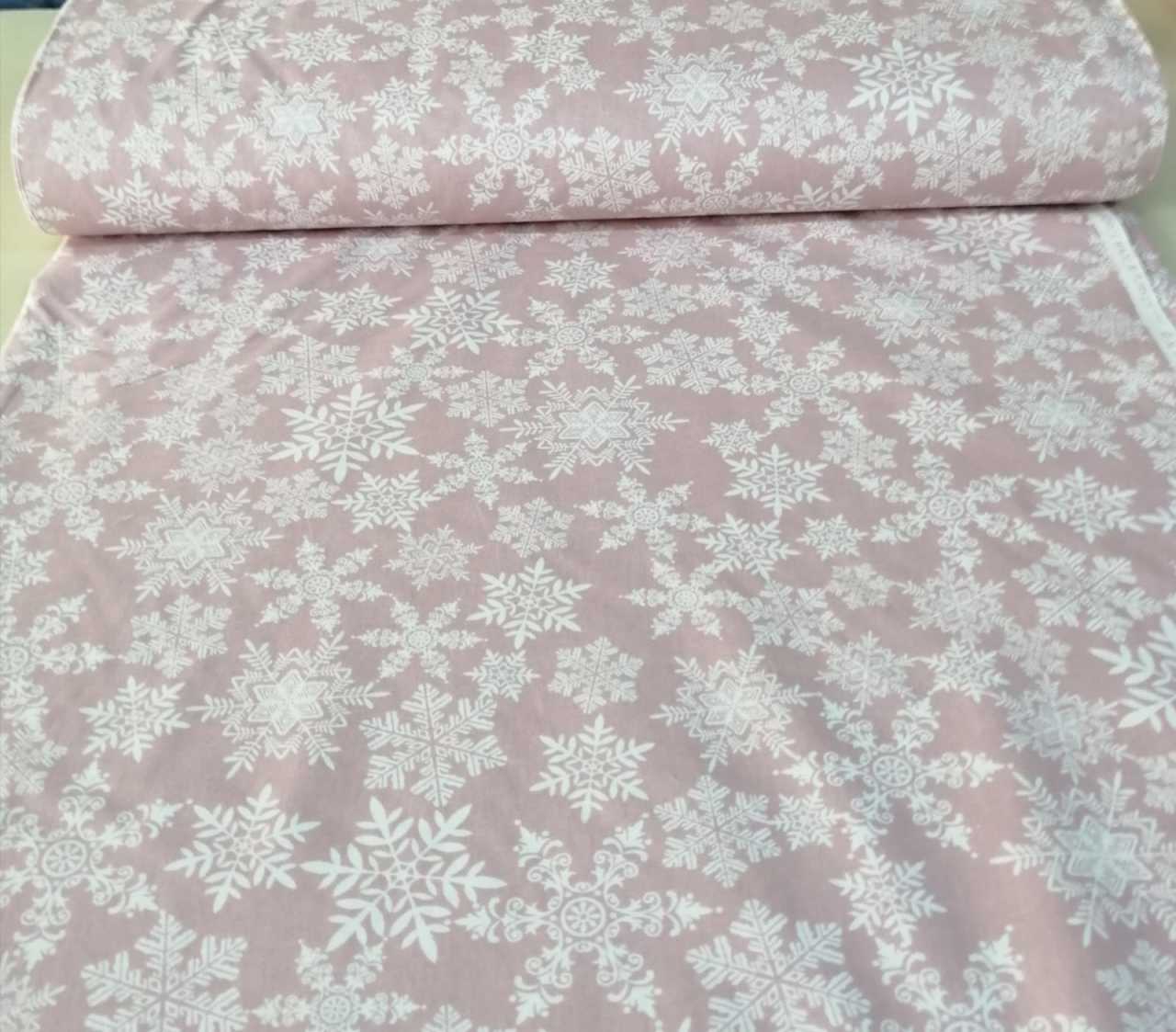 Kar Tanesi Poplin Kumaşlar pudra