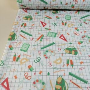 Okul Gereçleri Yeşil Raşel Kumaş