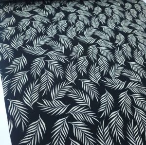 İğne Yapraklı Viskon Kumaş siyahkrem