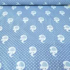 Filler Poplin Kumaş mavi