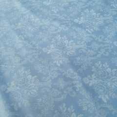 Damask Poplin Kumaş mavi