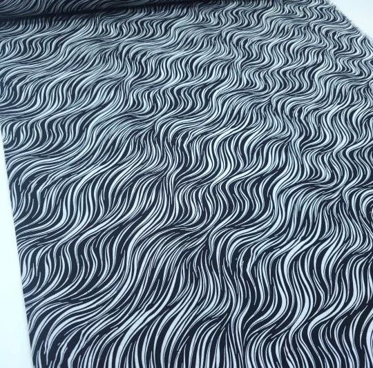 Kılcal Viskon Kumaş siyahbeyaz