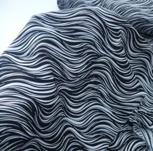 Kılcal Viskon Kumaş siyahbeyaz